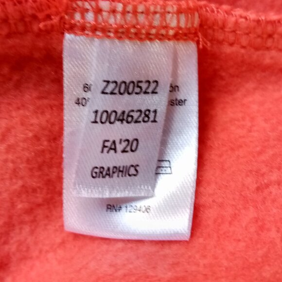 Venus Orange Tie Side Half Wrap Sweatshirt Dress 1X - Picture 8 of 10